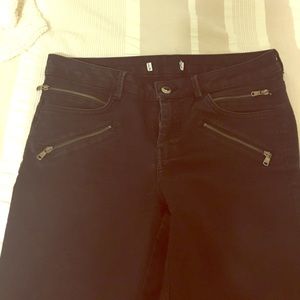 ZARA cropped black jeans