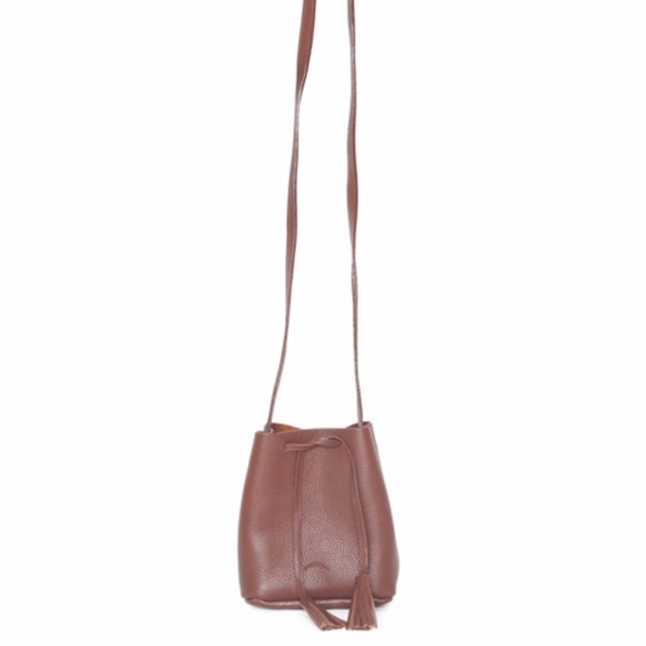 Shaffer LA Leather Mini Crossbody Bucket Bag - Picture 5 of 8