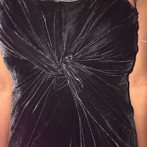 Black velvet gown