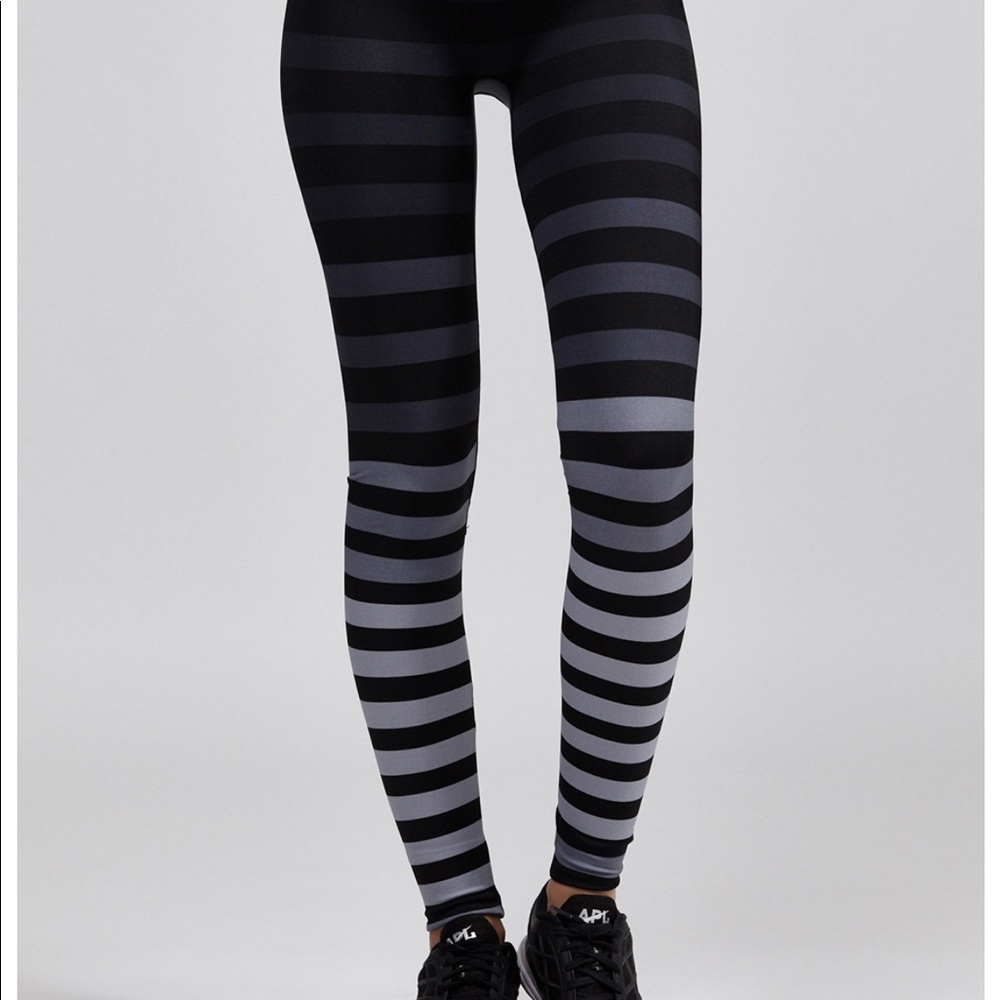 K. Deer Striped Leggings