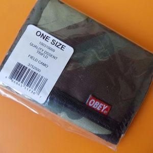 Obey Camo tri-fold wallet