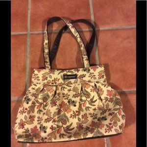 Longaberger fall autumn path pleated handbag