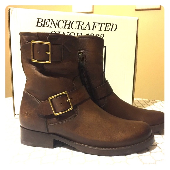 Frye Shoes - New in box, Frye Vicky Engineer boot, dark brown