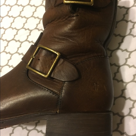 New in box, Frye Vicky Engineer boot, dark brown - Picture 6 of 8