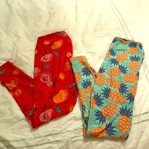 2 pairs Tall & Curvy LulaRoe leggings