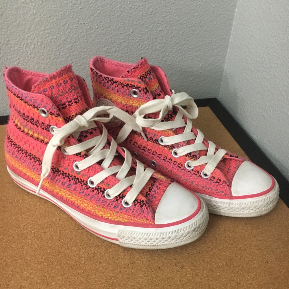 Converse All Star Kids Knit girl shoe size 4Y