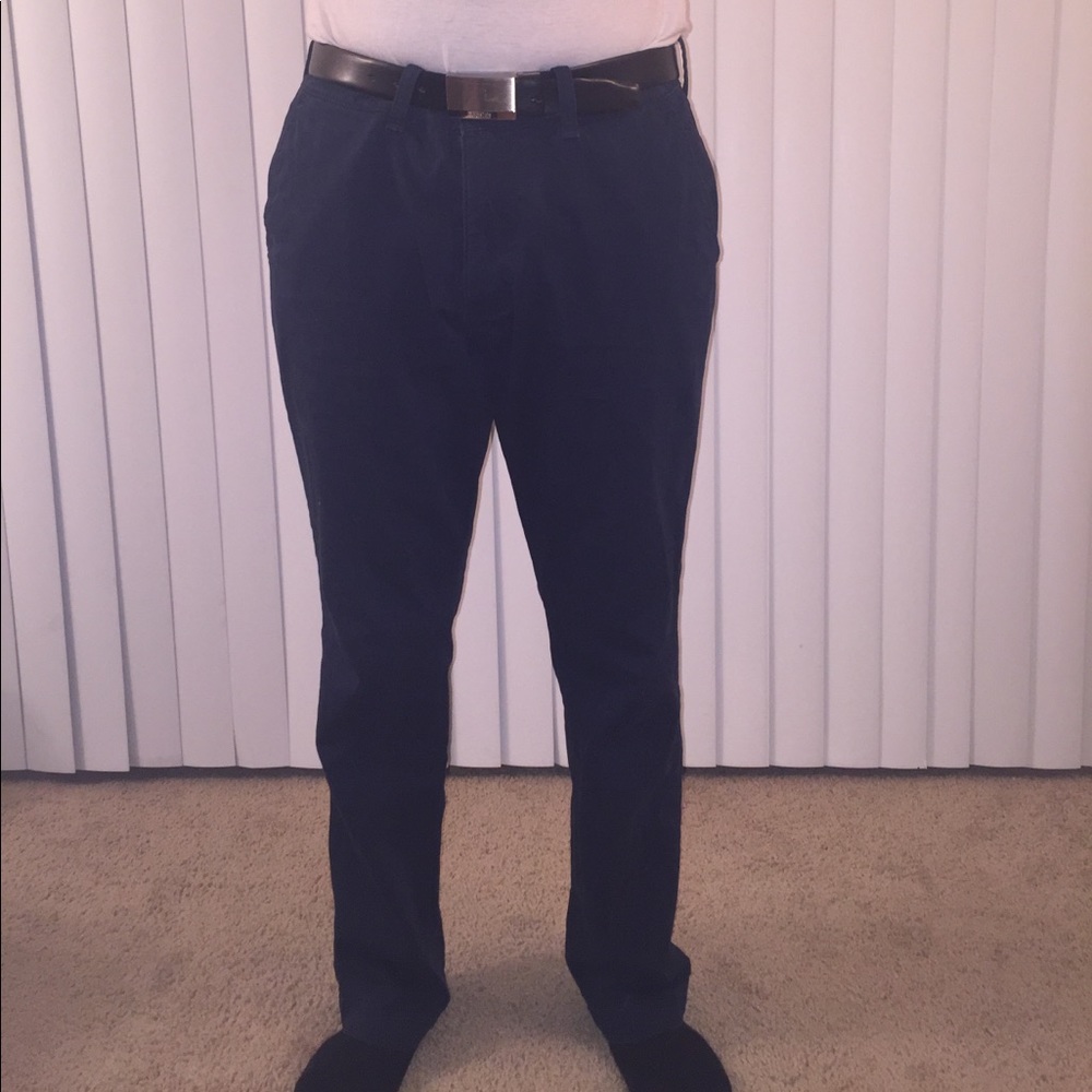 Men's Hollister Skiny Navy Chinos