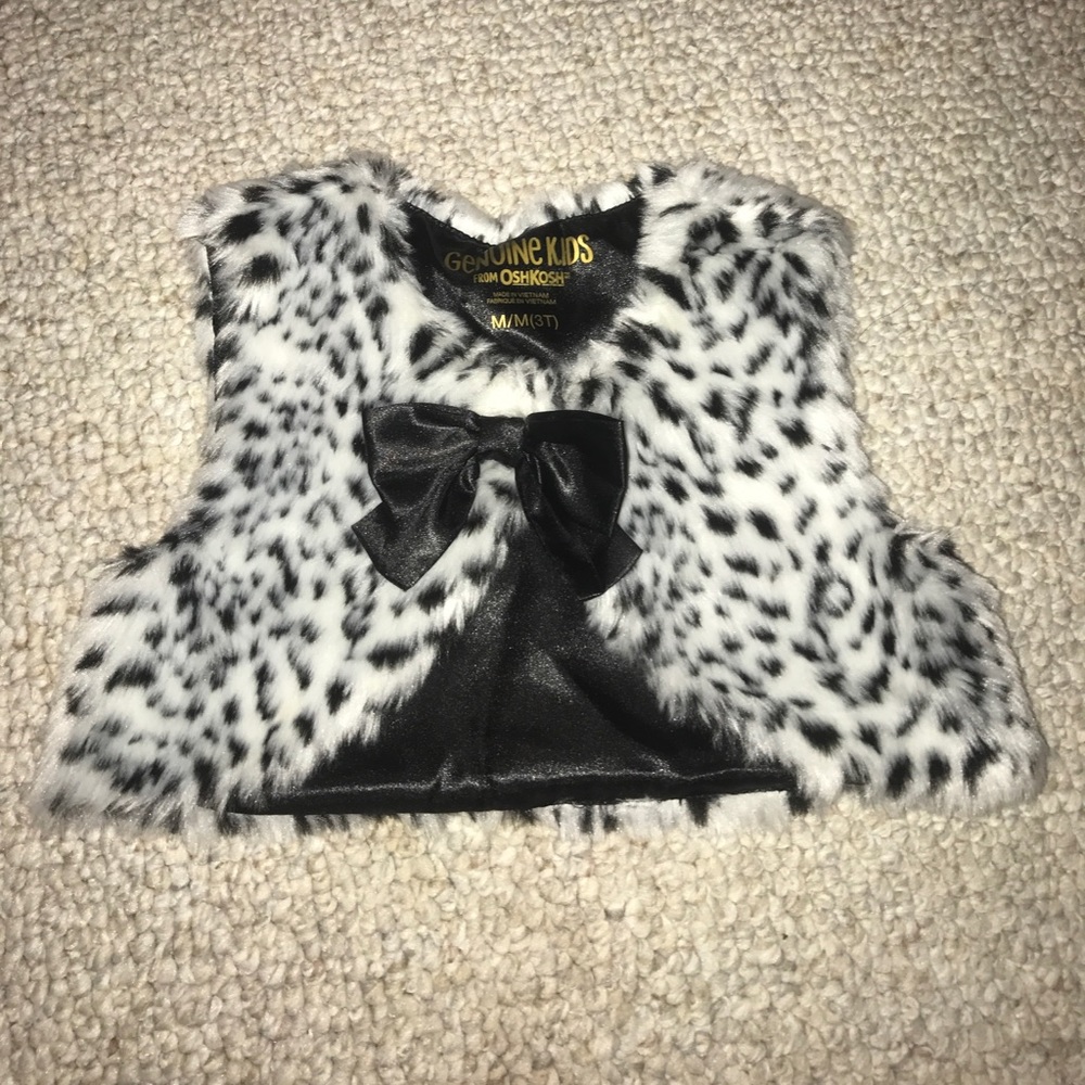 🖤 LEOPARD CROP FAUX FUR VEST 🖤