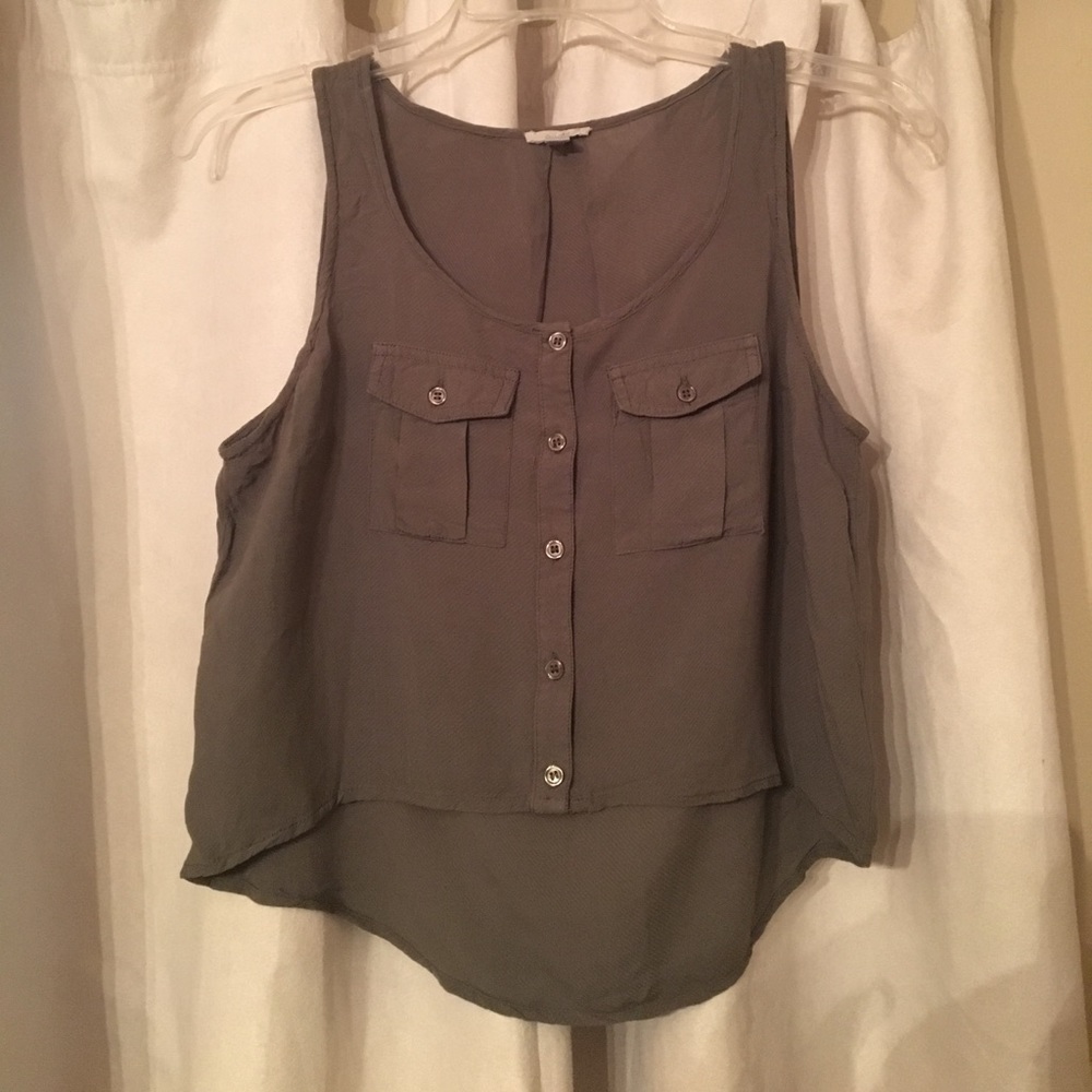 Urban outfitters Ecote button down flowy crop top