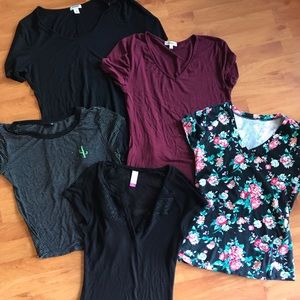 5 ITEM TSHIRT BUNDLE! 😍👚👕