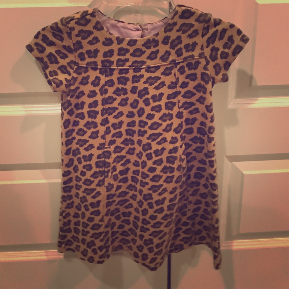 Cheetah print A line shift dress