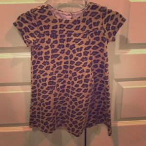 Cheetah print A line shift dress