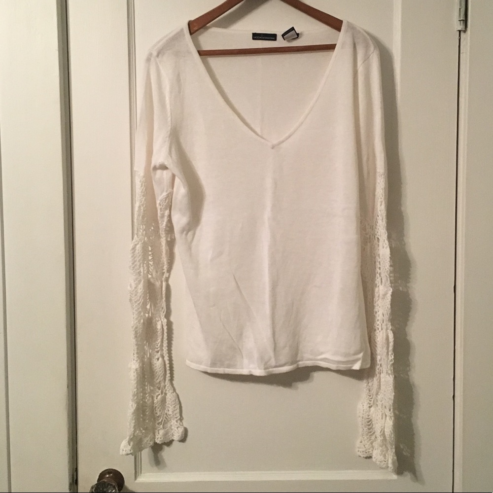 *SOLD* Victoria's Secret Crochet Sleeve Sweater