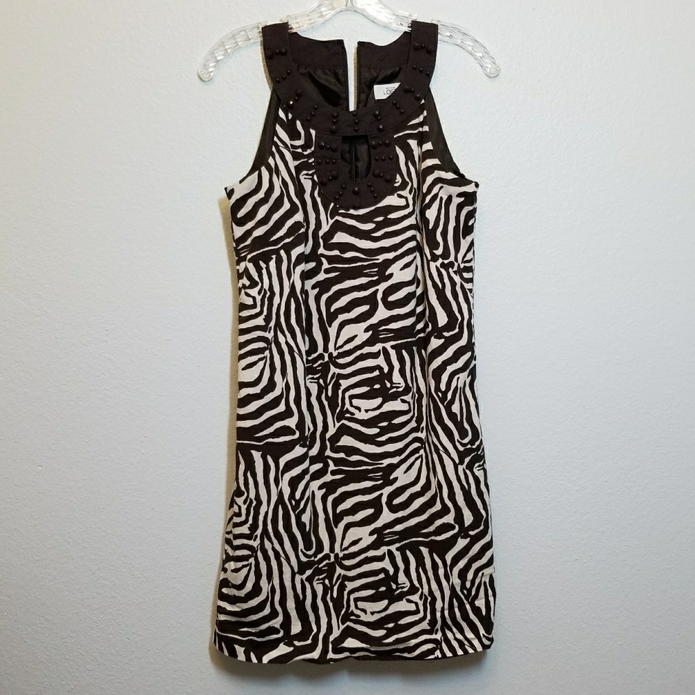 ANN TAYLOR LOFT dress animal print