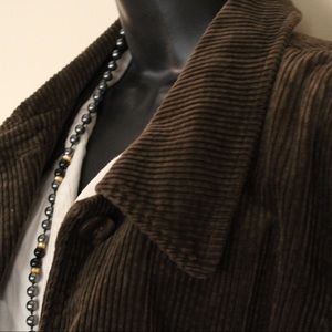 J. Jill Brown Corduroy Jacket Sz L