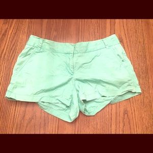 Green J Crew shorts