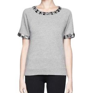‼️LOWEST!! Jcrew jeweled sweatshirt short sleeve