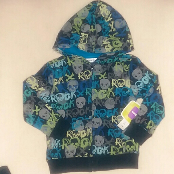 NWT Toddler Boys Skull N Crossbones 2 Piece Set 2t - Picture 2 of 8