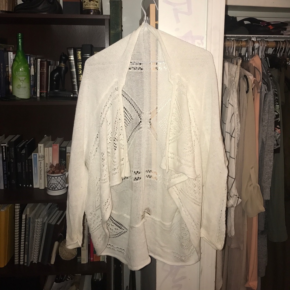 I am selling a Max Studio white cardigan.