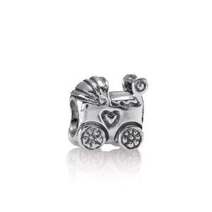 Pandora Retired Silver Baby Carriage Charm