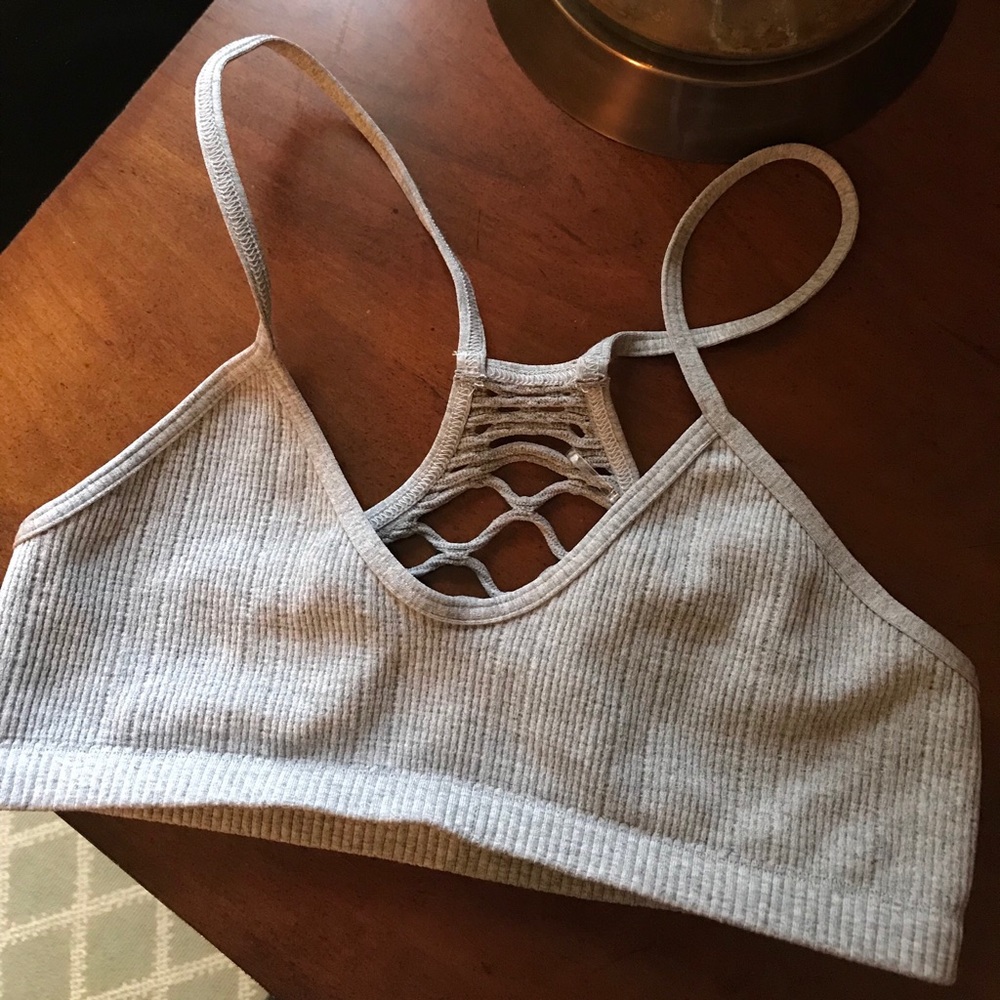 Free people grey bralette