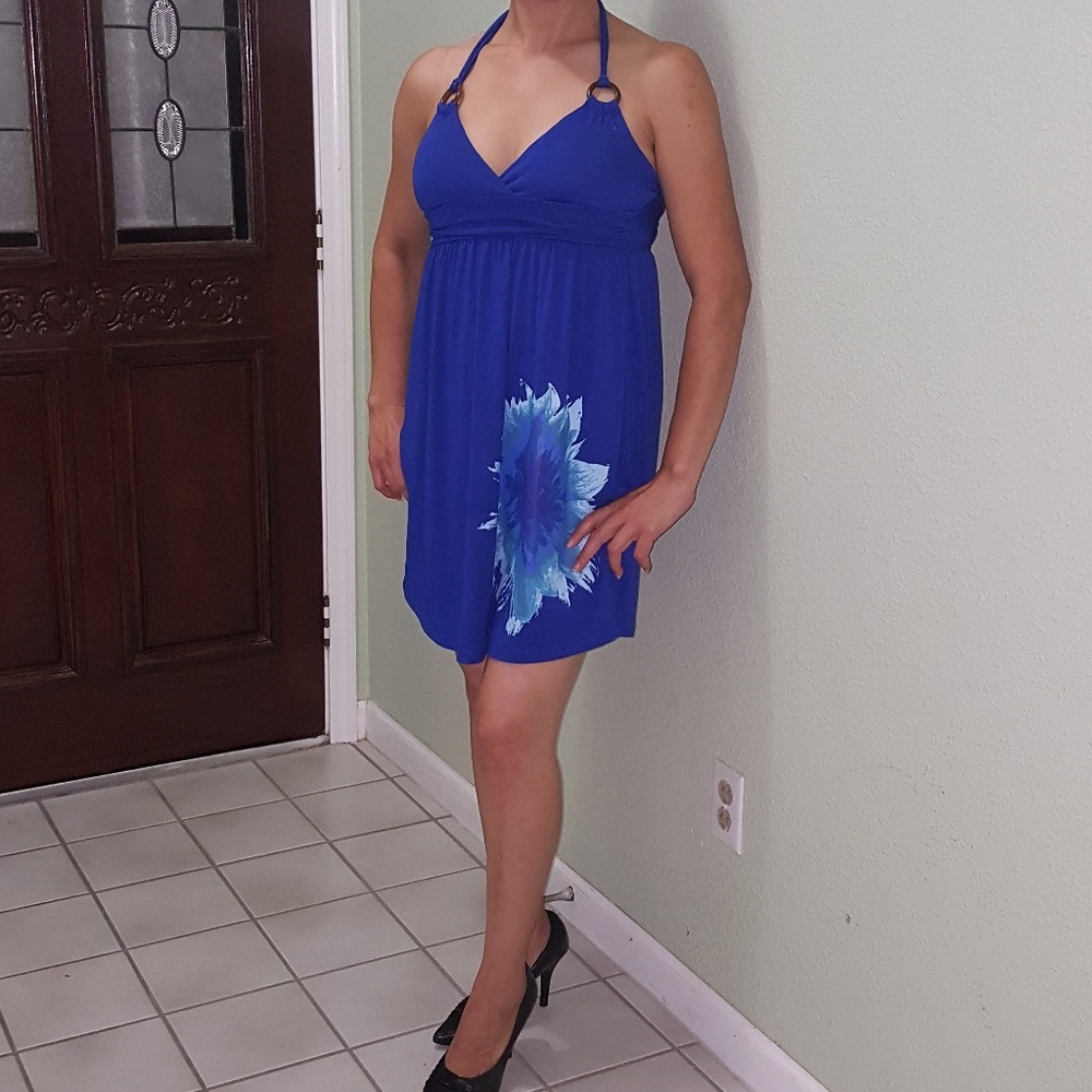 Blue beach dress