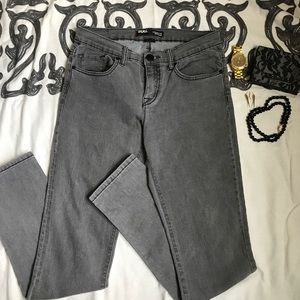 BDG Cigarette Mid-Rise Faded Gray Skinny Jeans