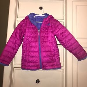 Girls NorthFace coat (Reversible)