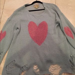 WILDFOX HEART SWEATER