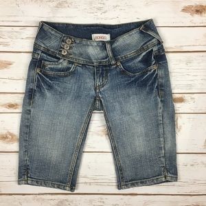 5 for $20 Bongo Bermuda distressed light jeans
