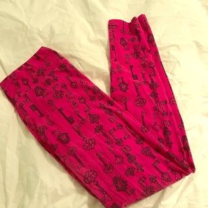 Pink OS One Size LulaRoe leggings
