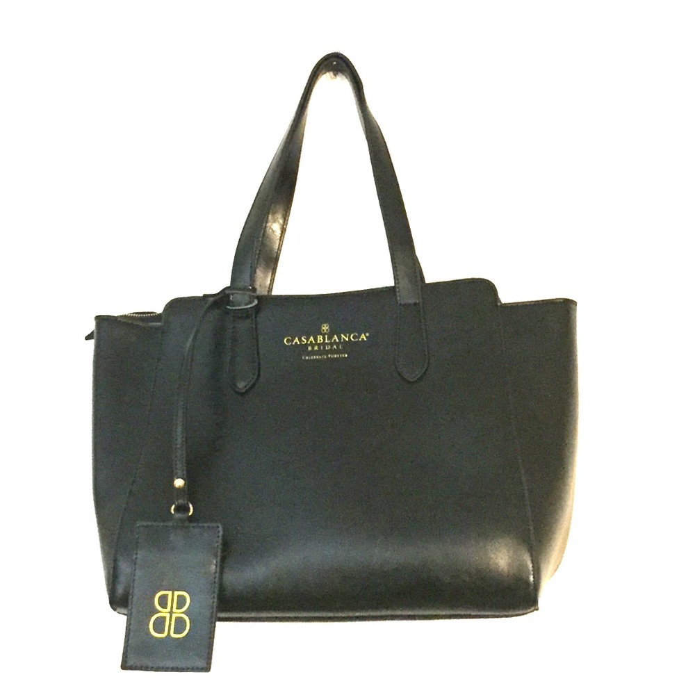 Casablanca bridal pu leather carrying tote