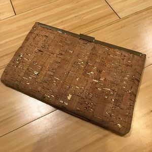 J.Crew cork clutch
