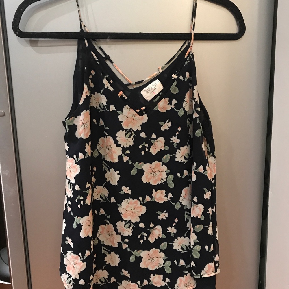 Fun floral spaghetti strap top!