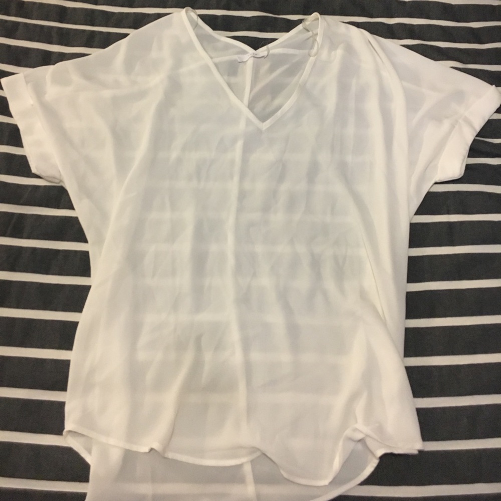 White Sheer Blouse