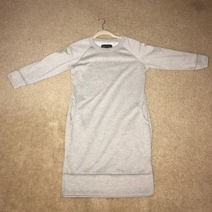 Cotton sweatsuit material dress