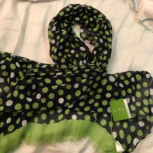 Vera Bradley Soft Fringe Scarf Lucky Dots