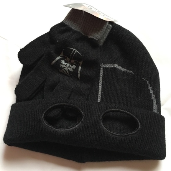 Star Wars Darth Vader Hat & Gloves Set New - Picture 4 of 4