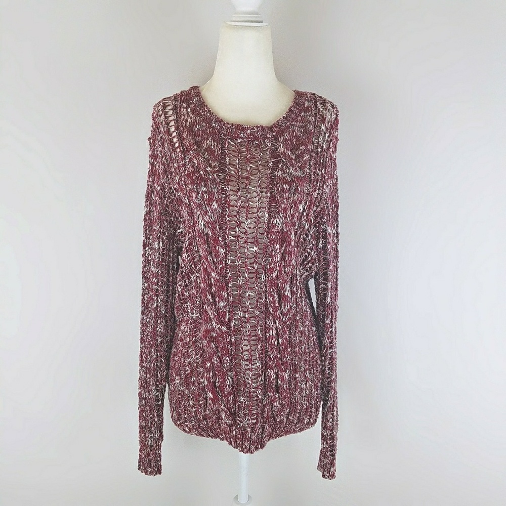 I Jeans By Buffalo Open Knit Sweater