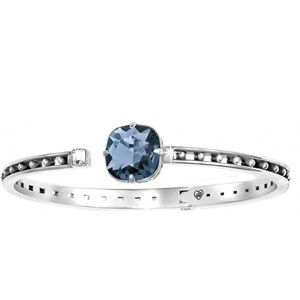 NWT Brighton Hinged Gem Bangle - Silver Blue
