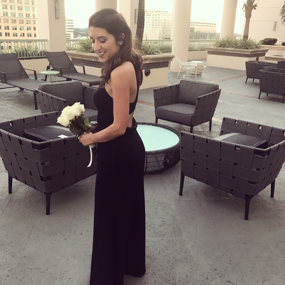Black Vera Wang Bridesmaid Dress