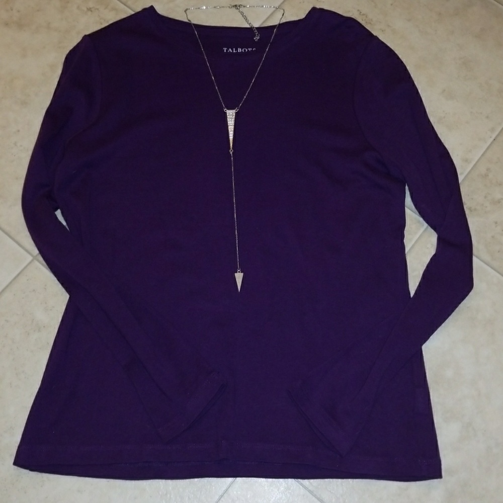 Purple Talbots long sleeve shirt