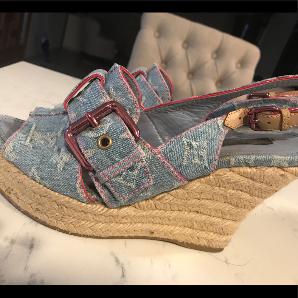 Authentic Louis Vuitton Wedges