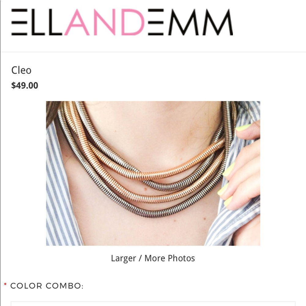 EllandEmm Cleo necklace/bracelet