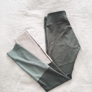 OUTDOOR VOICES: tri-colored leggings