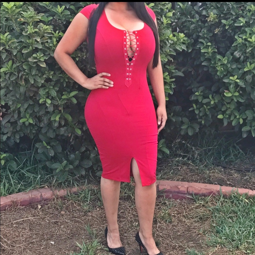 Red dress