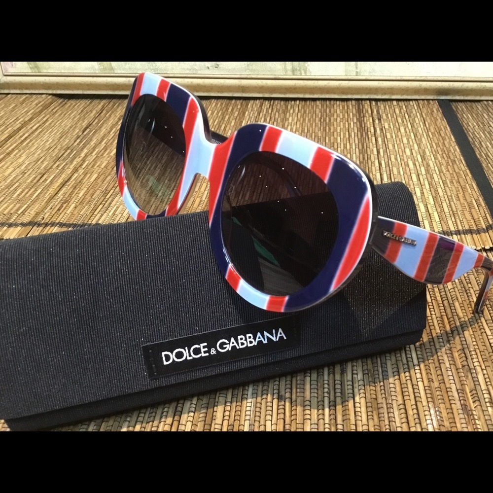 AUTHENTIC D&G BLUE/RED WOMEN SUNGLASSES