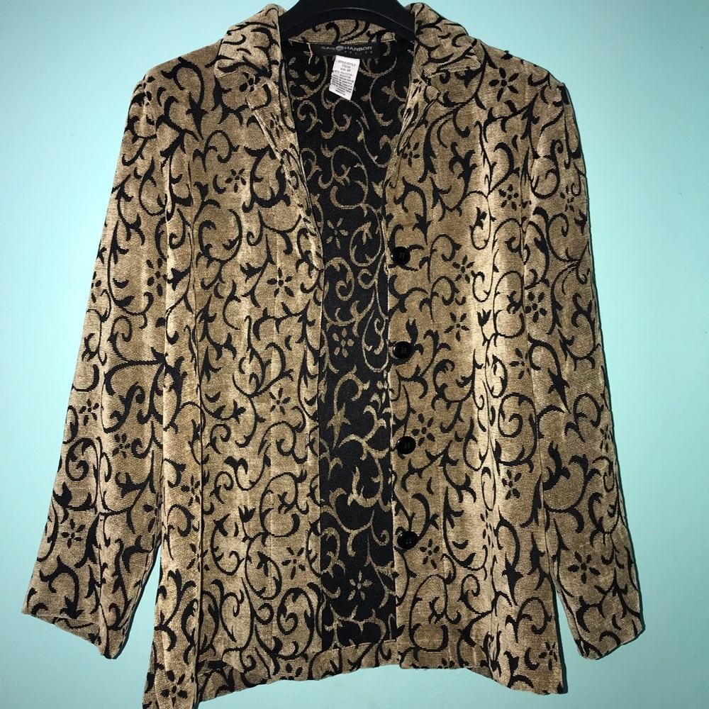 Vintage Printed Blazer