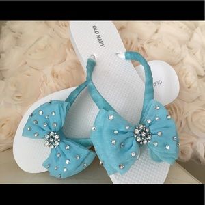 Wedding/Bridal Flip Flops with Swarovski Crystals