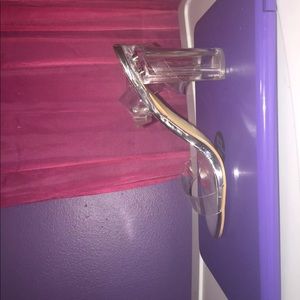 Clear glass Heels size 9